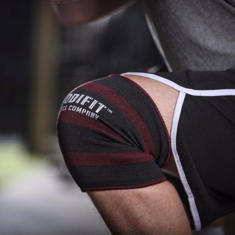 ModiFit Double Ply Maroon & Black Knee Sleeves (Pair) Mobility Tools