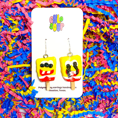 Cursed Sponge Ice Cream Pop Earrings | Chlosoup Earrings | Reviews