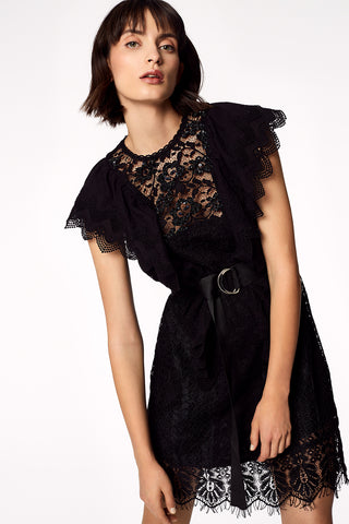 Essentiel Antwerp Vamos Black Lace Dress