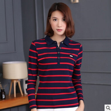 women's plus size long sleeve polo shirts