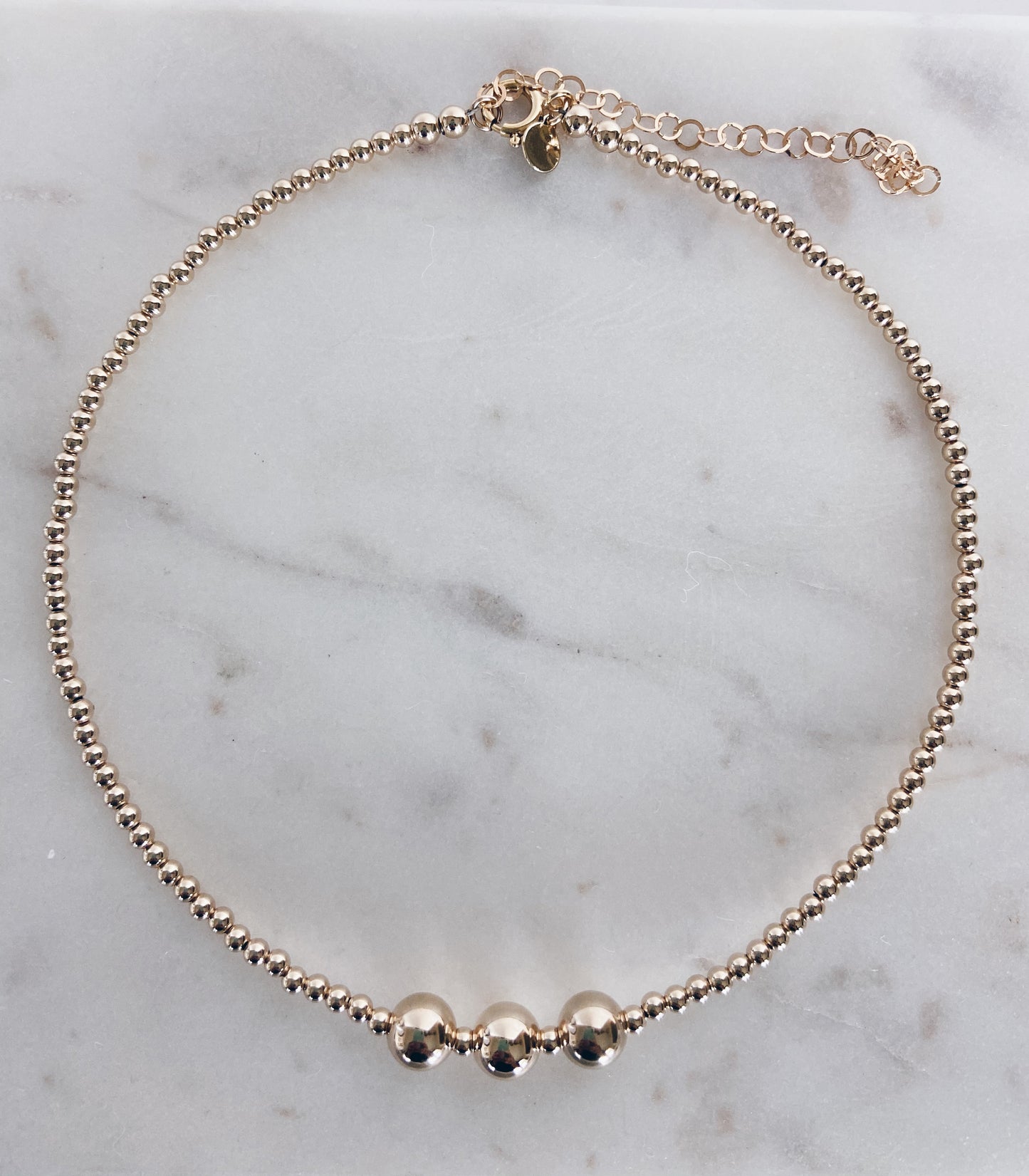 Floating Bubbles Collar Necklace