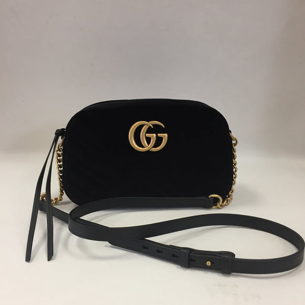 gucci marmont velvet camera bag