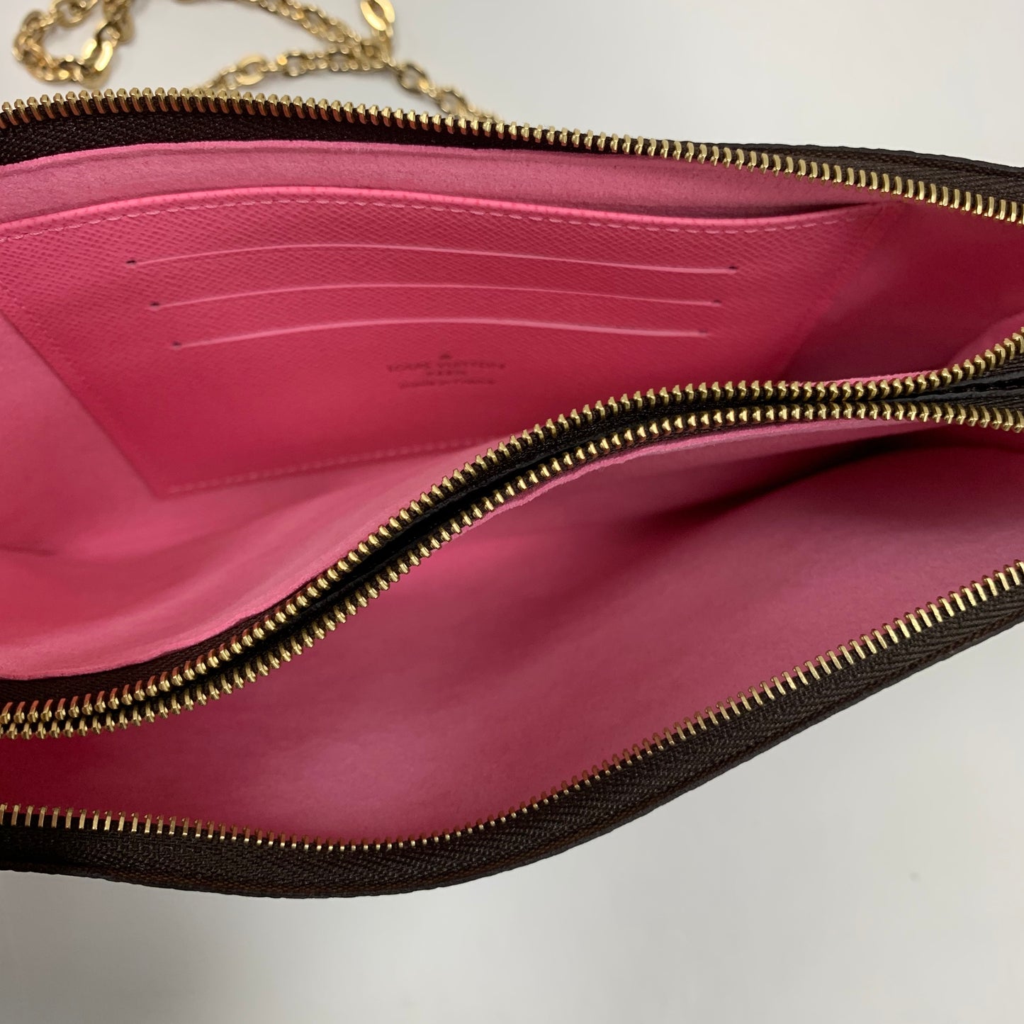 louis Vuitton Double Zip Pochette Pink