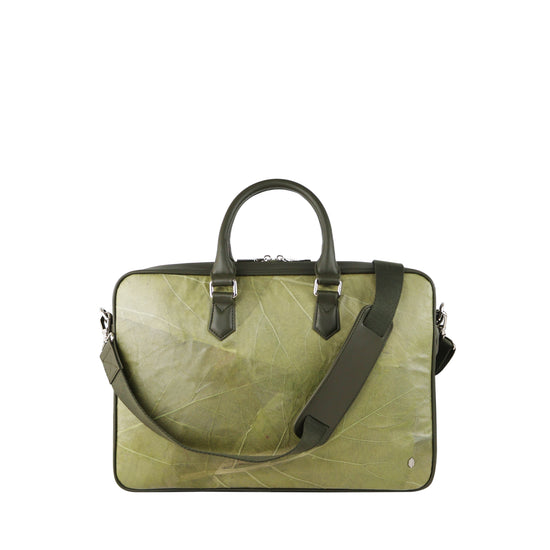 Vegan on sale leather briefcase