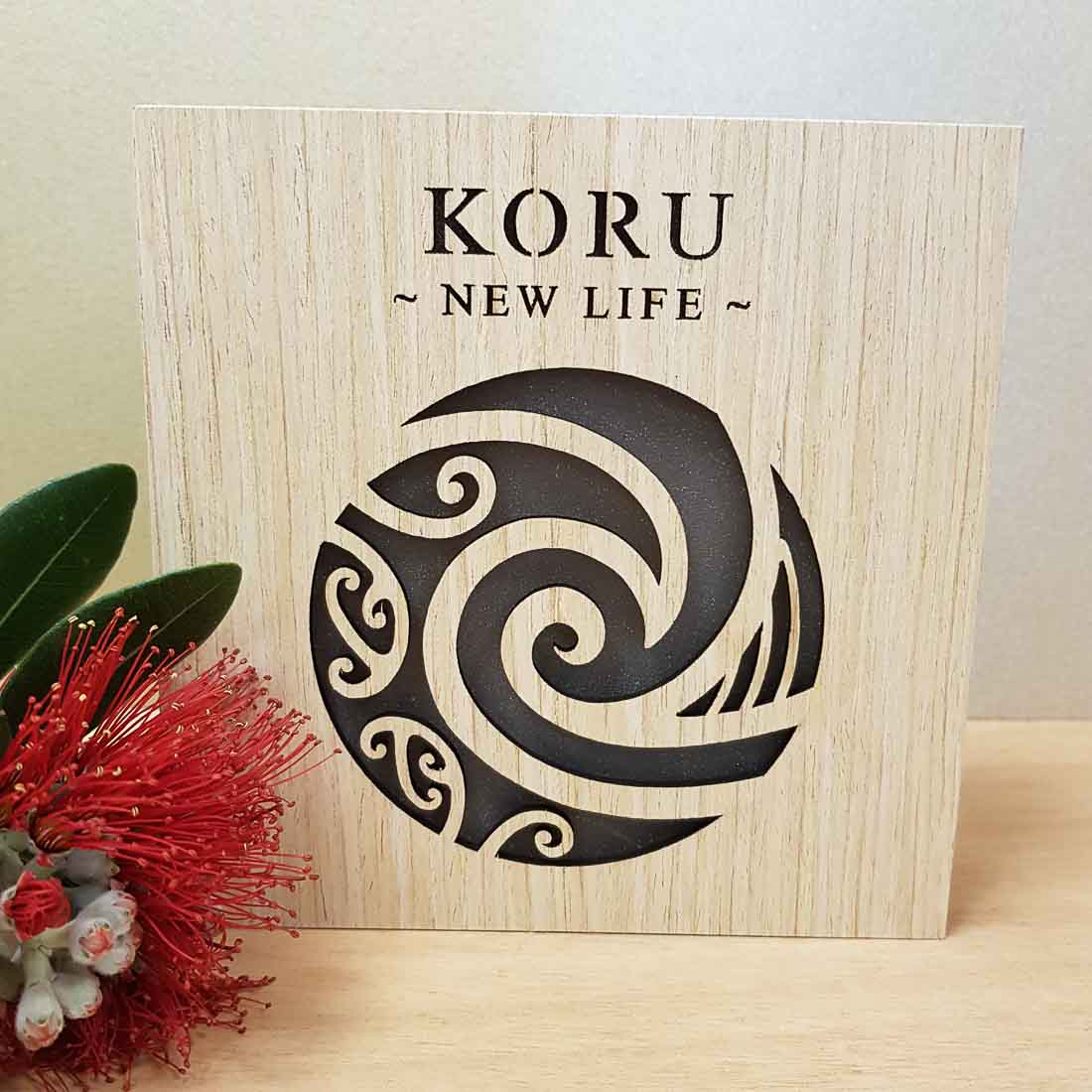 Koru New Life LED Block (approx. 15x15x4cm) – Inspire Me Online