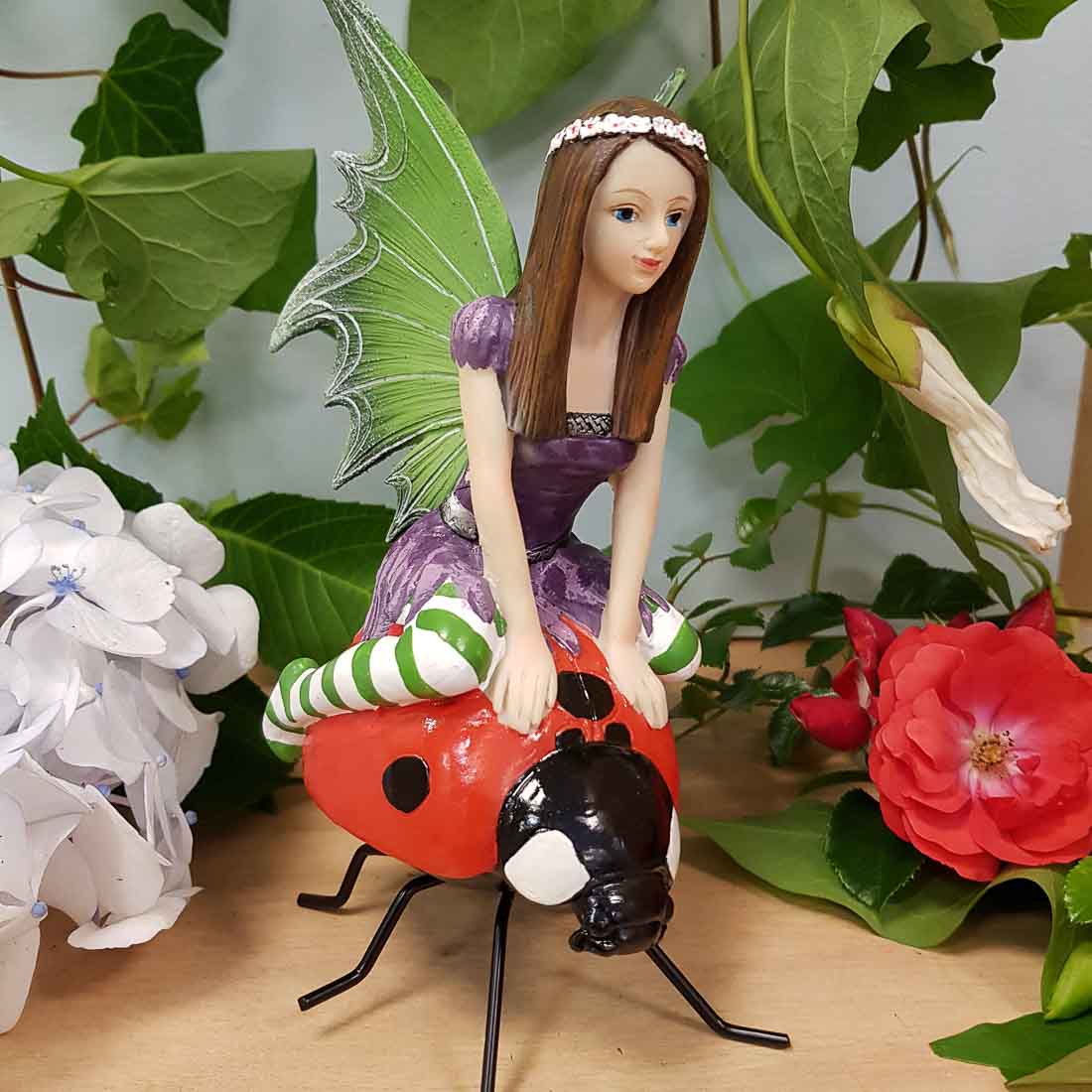 Fairy on Ladybug (approx. 17 x 7cm) – Inspire Me Online