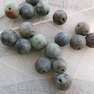 Frosted African Turquoise Bead (8mm)