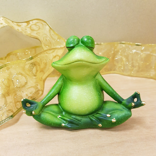 Zen Yoga Frog  (approx. 12x13cm)
