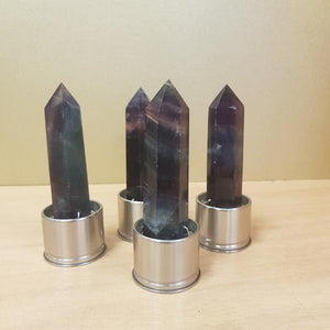 Rainbow Fluorite Point Attachment for Water Bottle (assorted)
