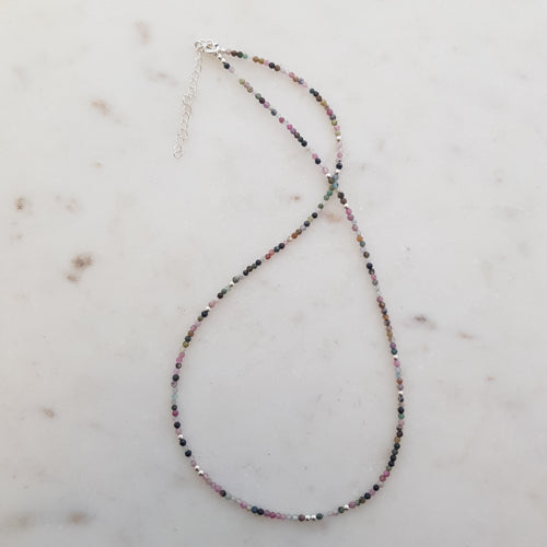 Tourmaline Necklace (sterling silver)