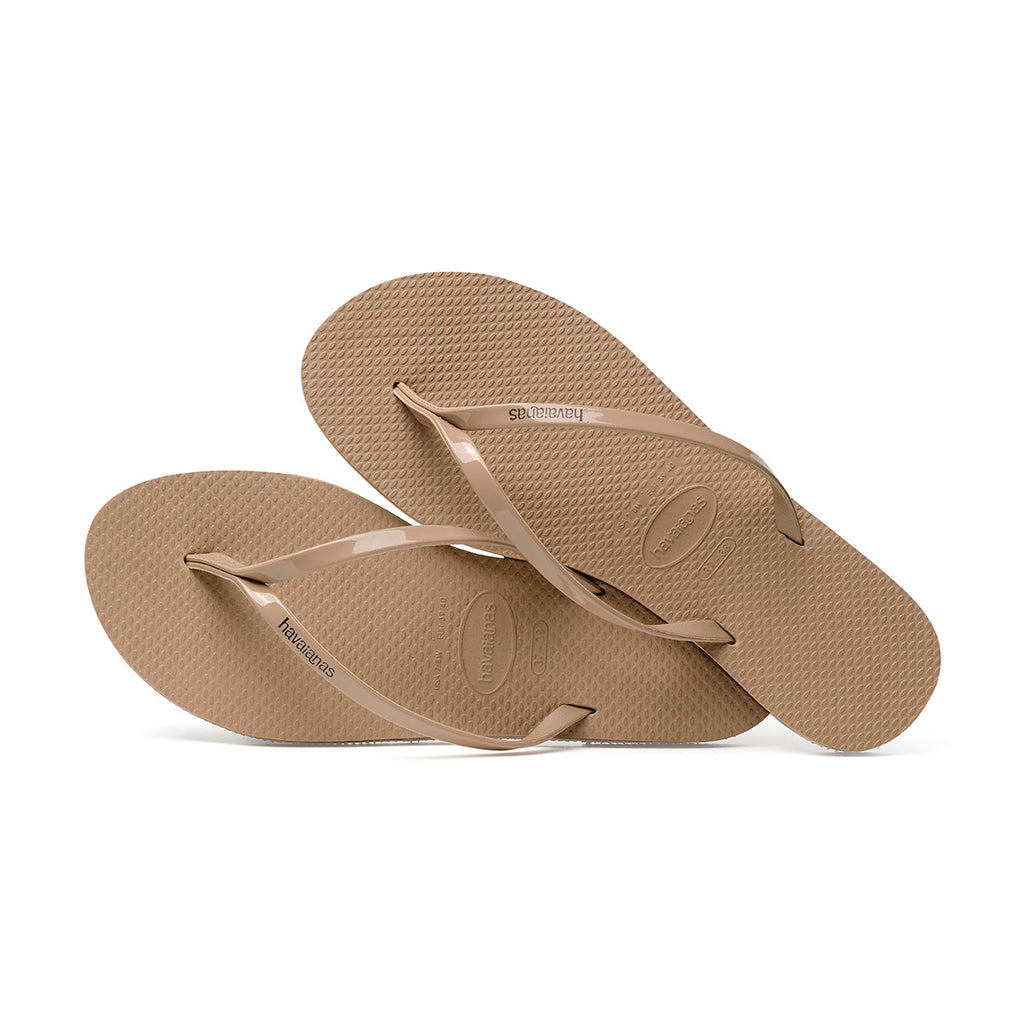 You Metallic Flip Flops Rose Gold 