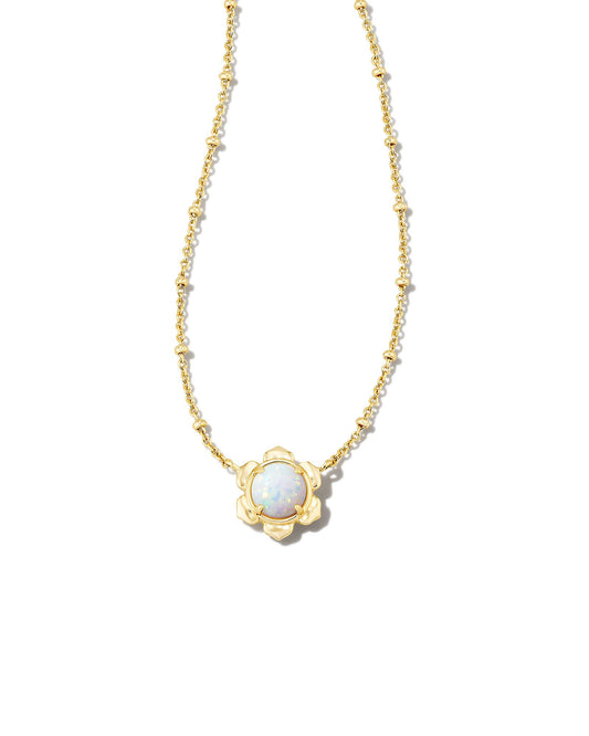 Jae Star Gold Pendant Necklace in Blue Drusy | Kendra Scott