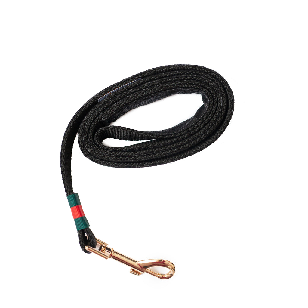 grrrucci leash - black smooth