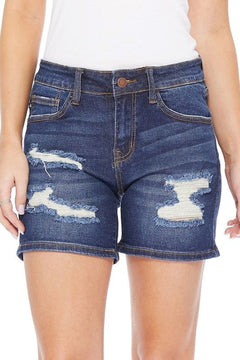 Judy Blue Mid-Thigh Destroyed Shorts