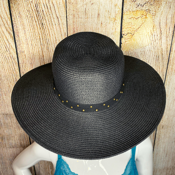 Braided Hat with Grommet Detail