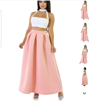 scuba skirt maxi