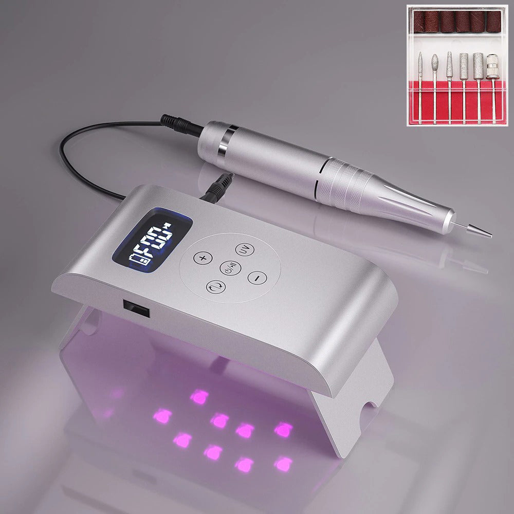 3 in 1 Electric Nail Drill With UV Lamp