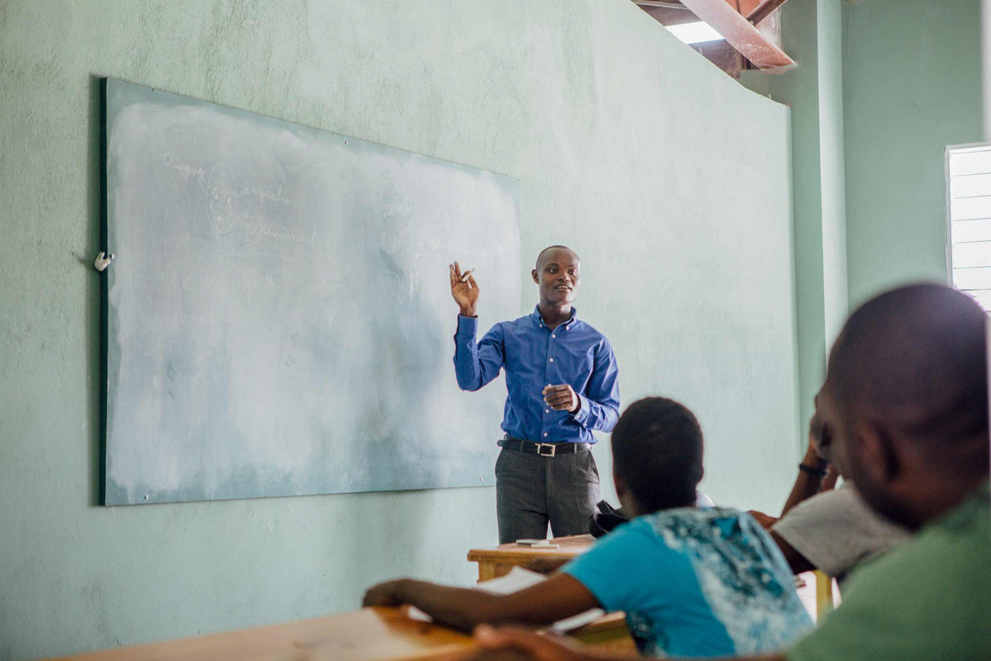 Instructor giving classroom lecture