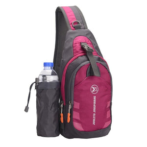 sling bag with water bottle holder