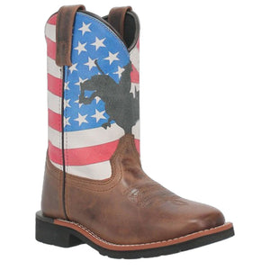 Dan Post YOUTH  Buck Leather Square Toe Cowboy Boot  DPC3823 - Country View Western Store
