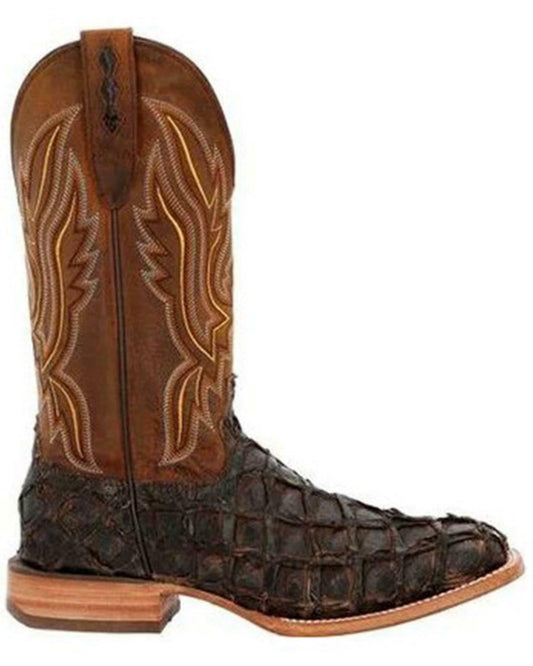 Ariat Men's Deep Water Western Boot Aged Tan Piraruci Aged Tan Piraruci / 9.5 / EE Wide