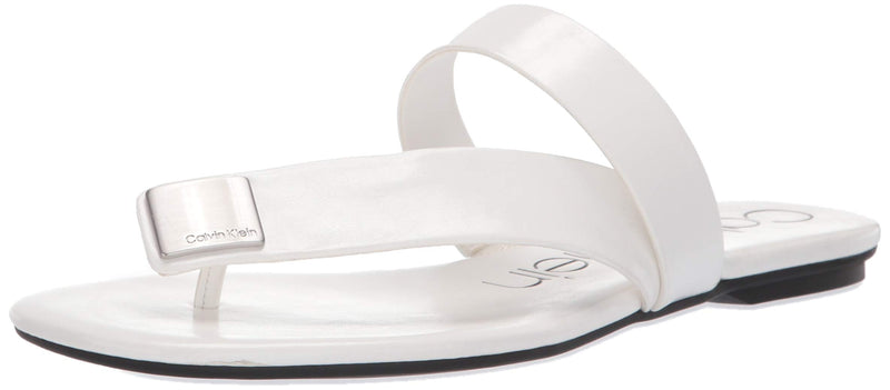 calvin klein saurin flat sandals