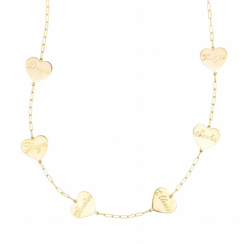 Heart Talismans Gold Necklace