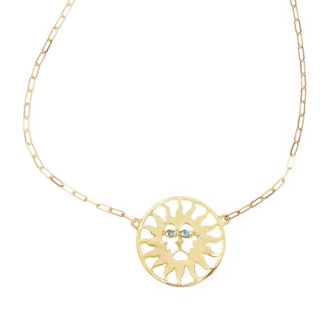 Gold lion talisman necklace GAZZA LADRA