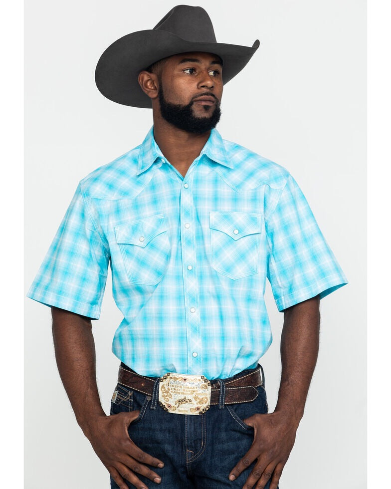 Men's Wrangler 20X Competition Pearl Snap Short Sleeve Shirt – Baughman's  Western Outfitters
