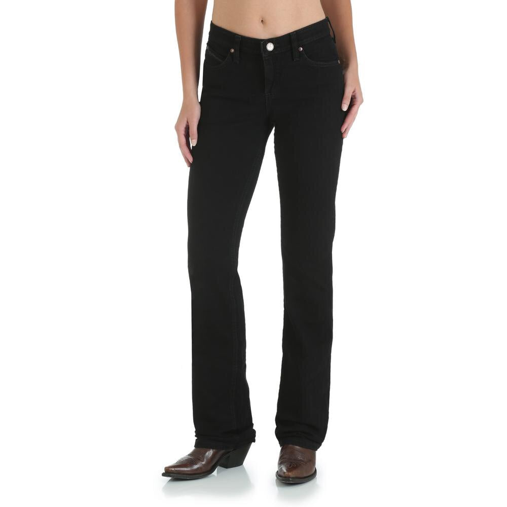 Women's Wrangler Q-Baby Black Ultimate Riding Jeans – Baughman's Western  Outfitters