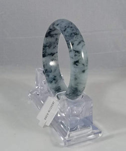 Grade A Natural Jade Bangle with certificate #6366