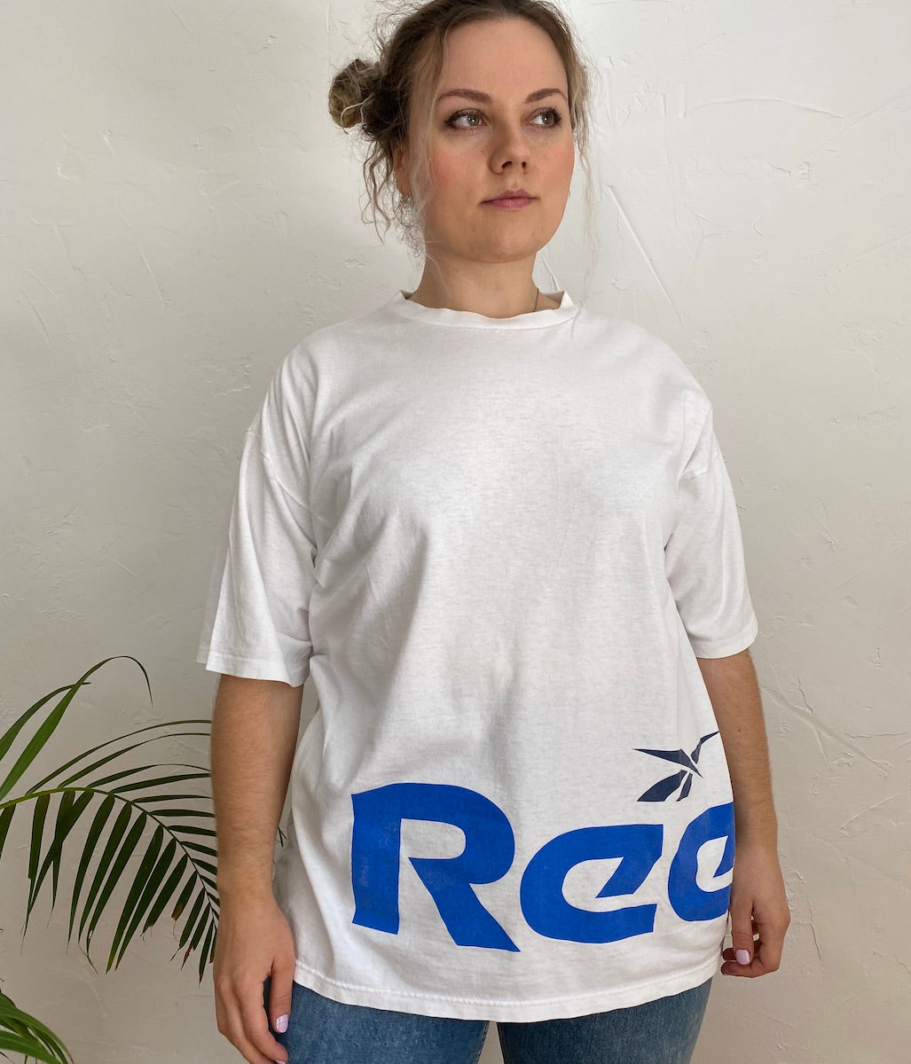 EU 46/48 Weißes Reebok T-Shirt