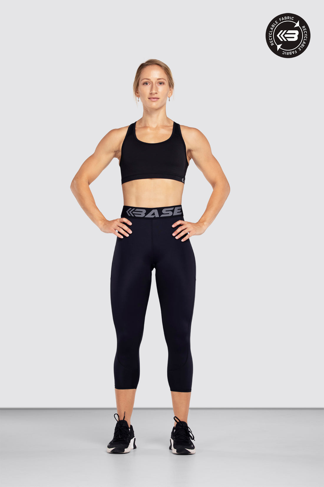 Rep Full Length Tights - Black-Black  Active tights, 4 way stretch fabric,  Compression fabric