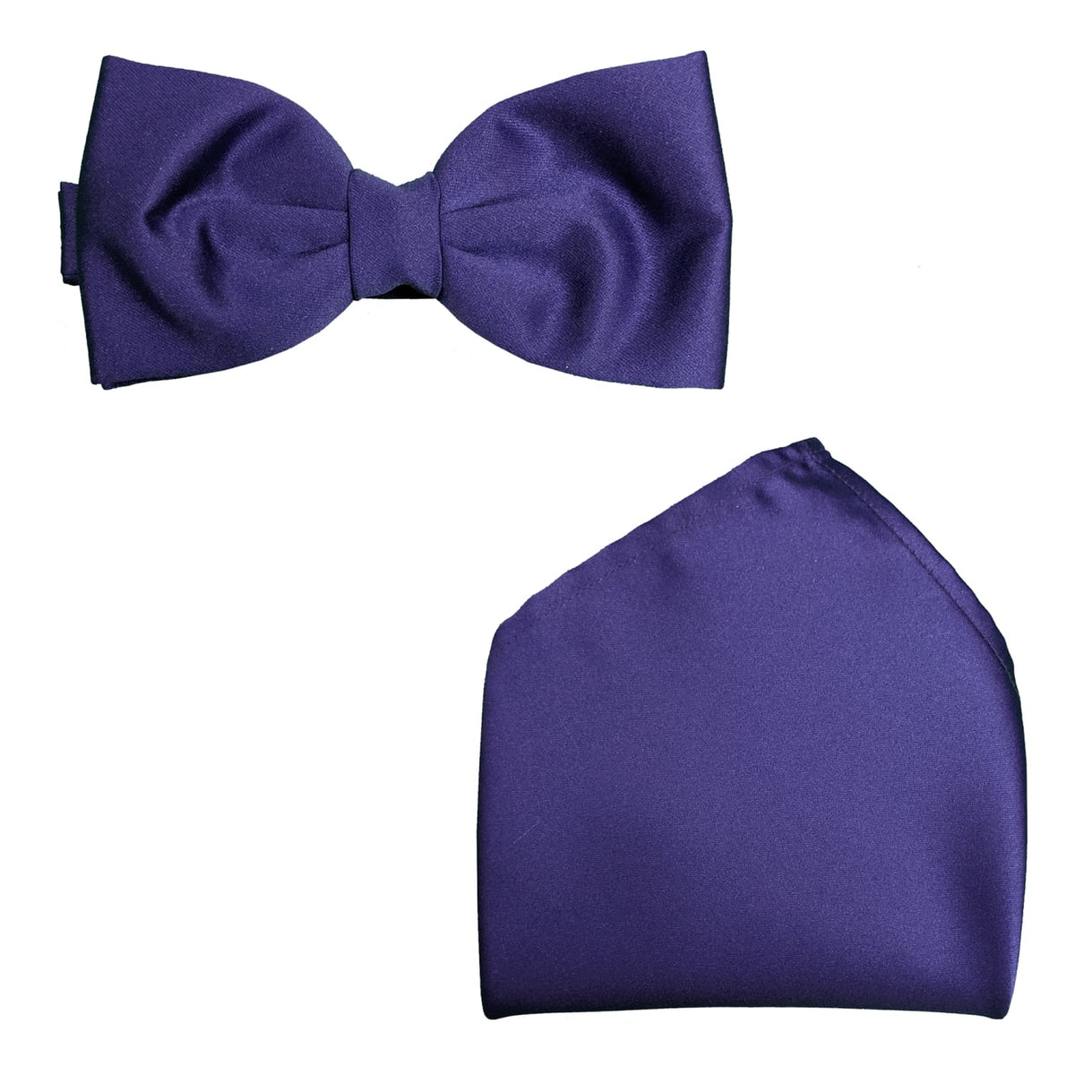 Folkespeare Bow Tie & Pocket Square Set -BK0030- Purple | 14