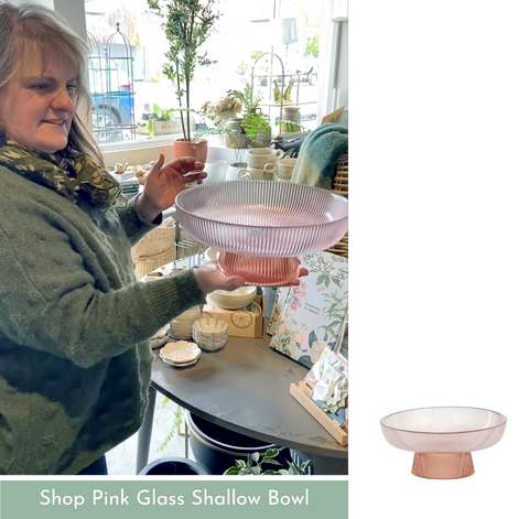 Verde Store Karen with Pink Glass Bowl