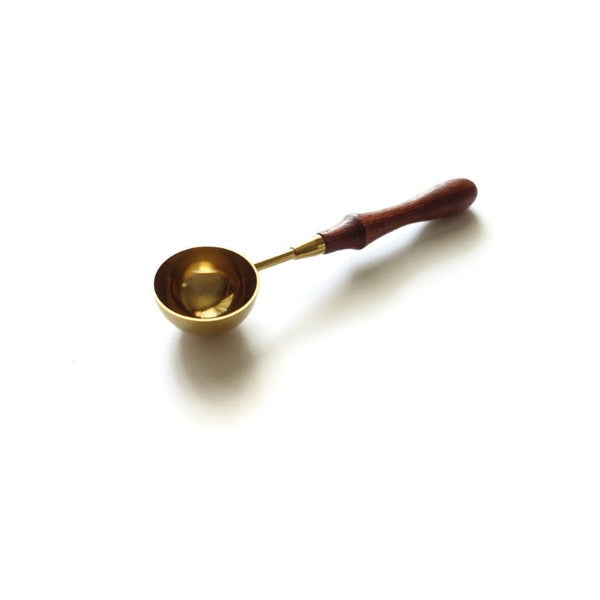 Wax Melting Spoon Wooden Handled (Gold)