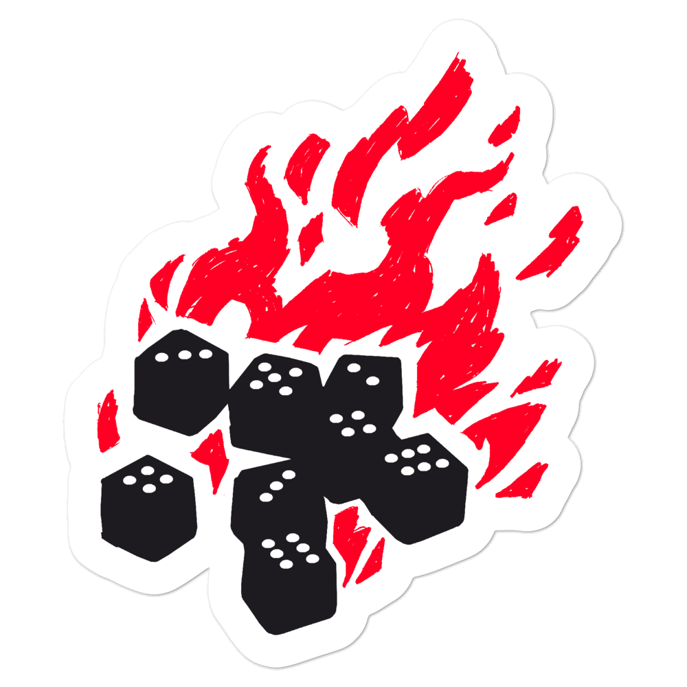 The Fireball Sticker for Dungeons and Dragons players