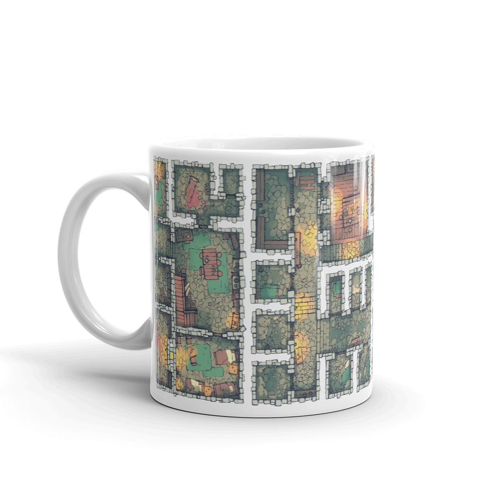 The Dungeon Coffee Mug for RPG Tabletop players