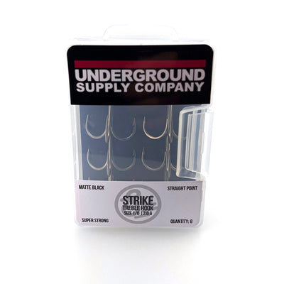 Underground Supply Co. Strike Treble Hooks - Size 1 – Swimbait