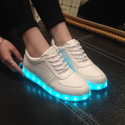 white light up sneakers