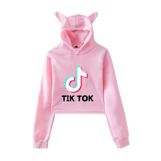 kids crop top hoodie