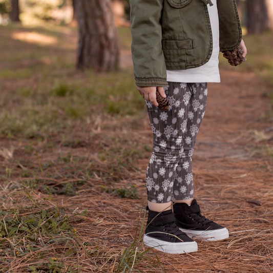 Berry Boho Plaid Leggings with POCKETS