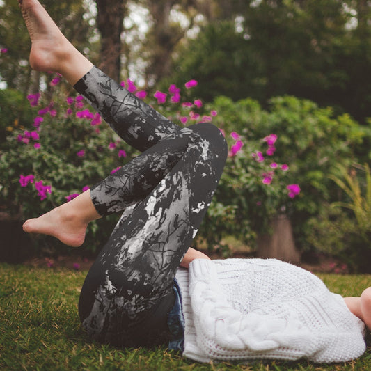 Berry Boho Plaid Leggings with POCKETS