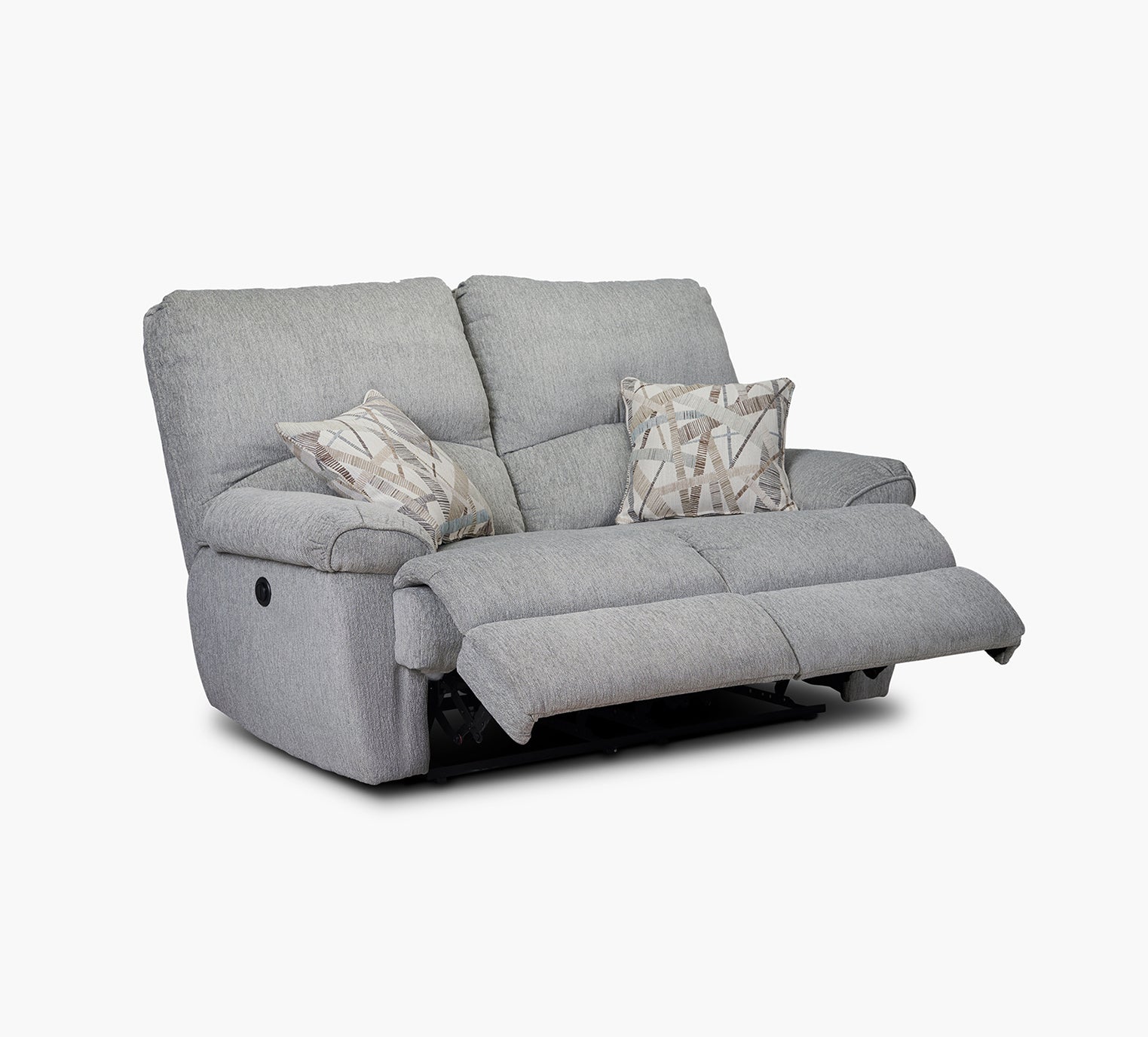 nexus power reclining sofa with heat and massage