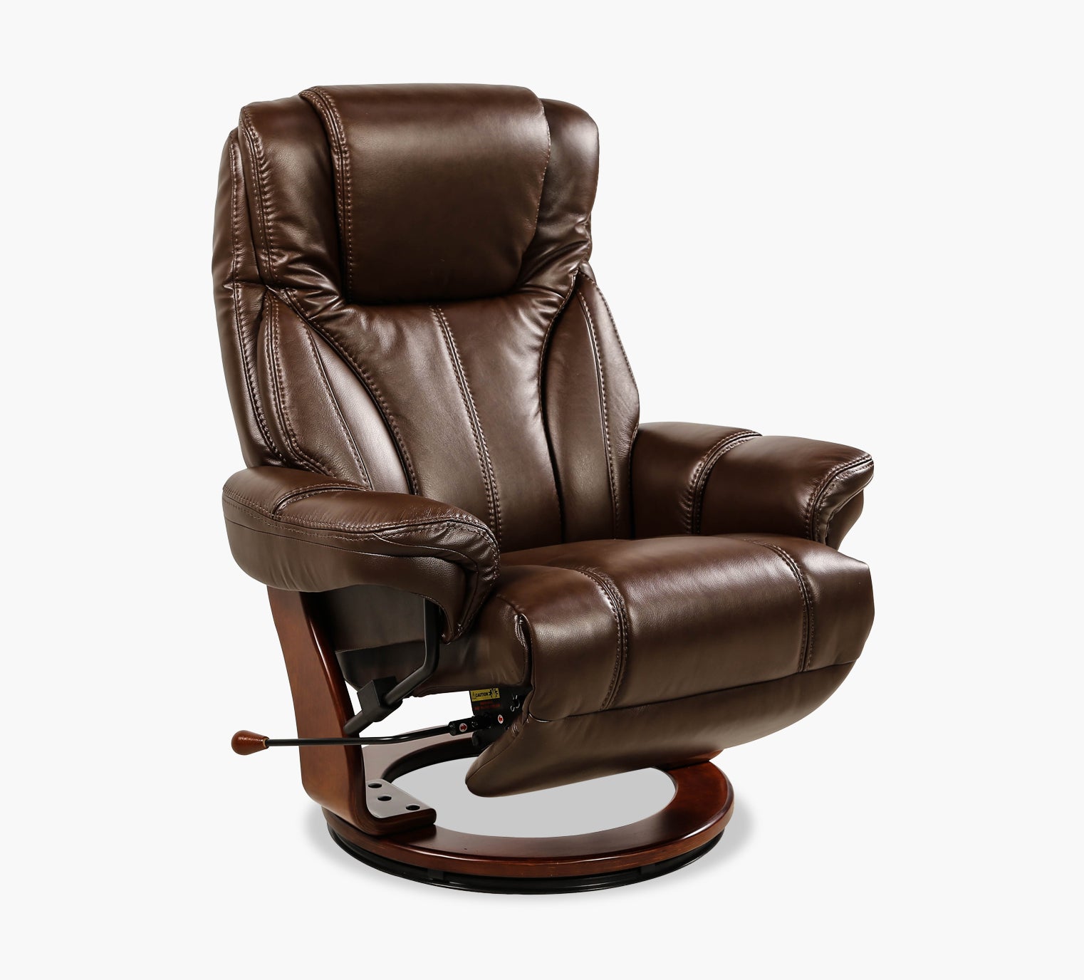 Carter Leather Swivel Chair Recliner Kane S Furniture