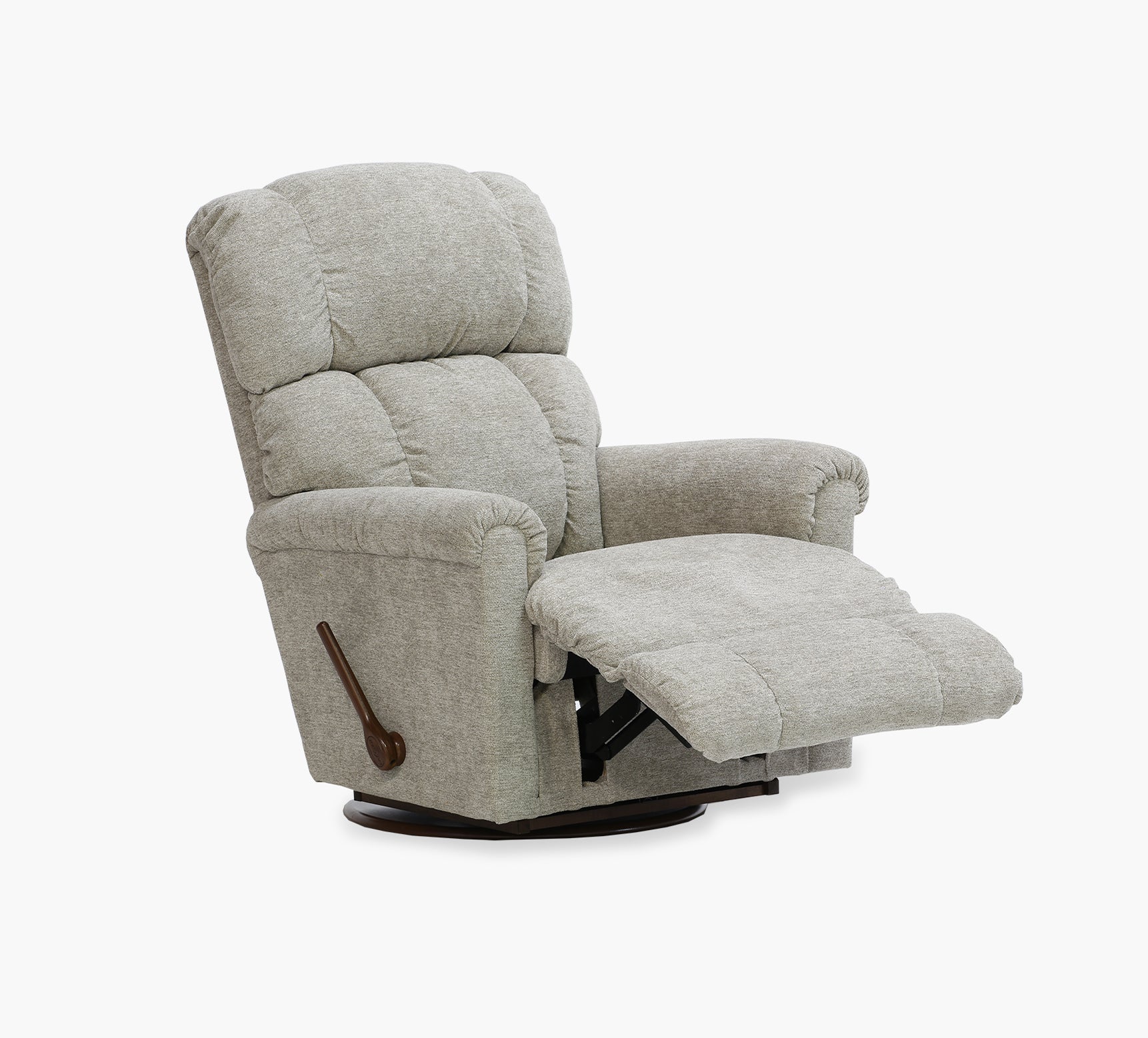 beige swivel recliner chair