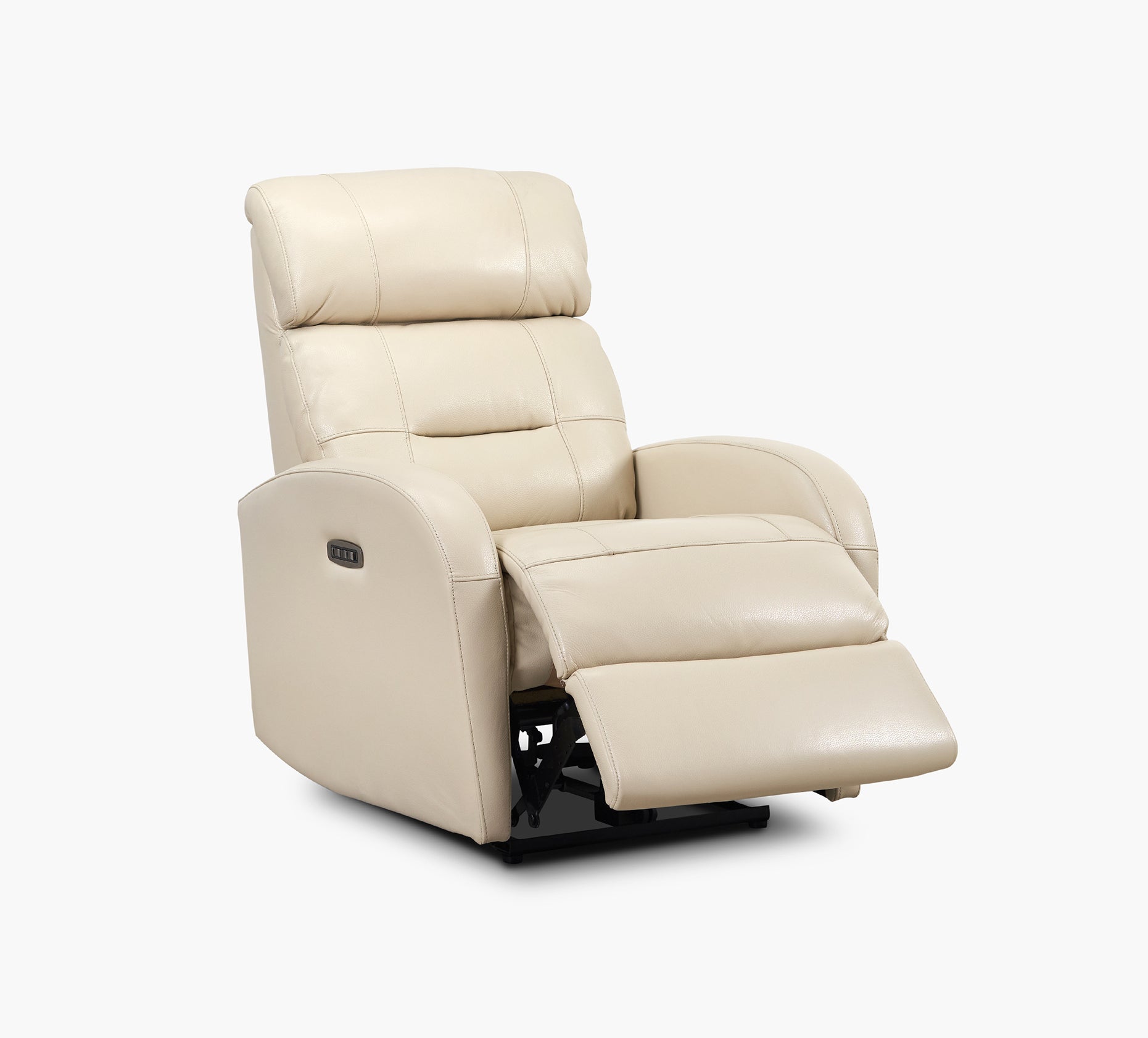 white electric recliner