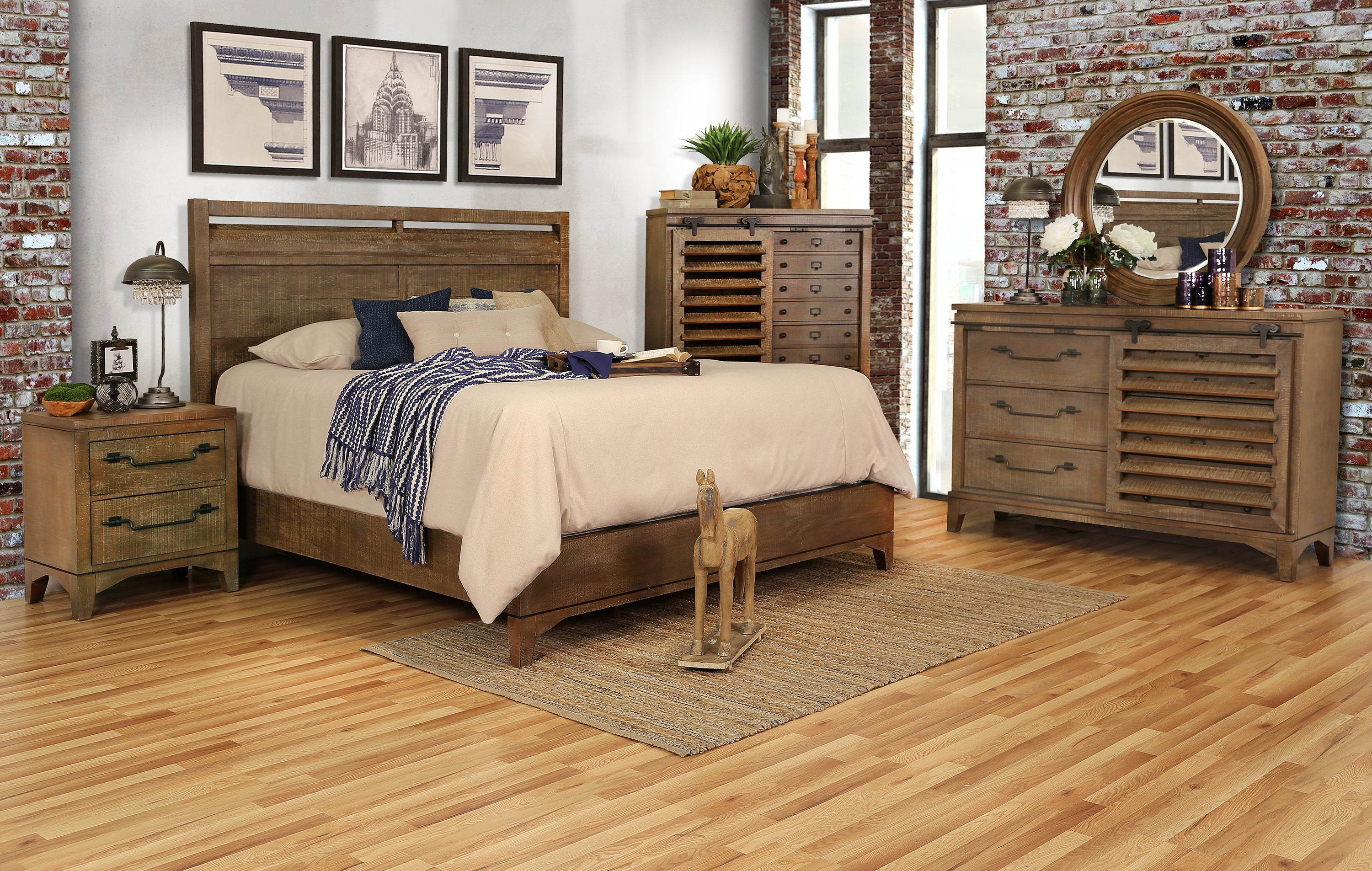 Fulton Cocoa 5 Piece King Panel Bedroom Kane S Furniture