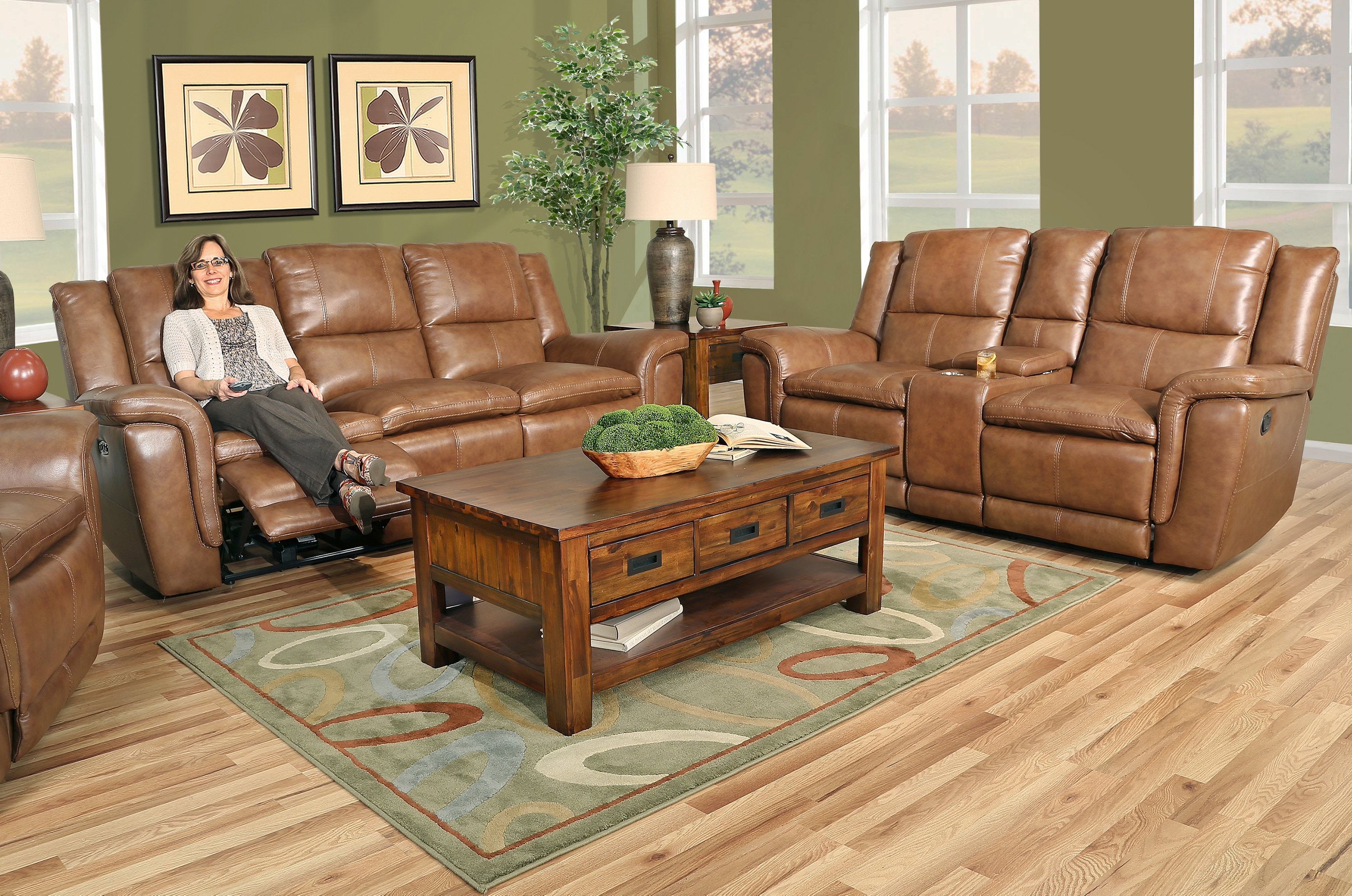 Spartan 3 Piece Leather Living Room Kane S Furniture