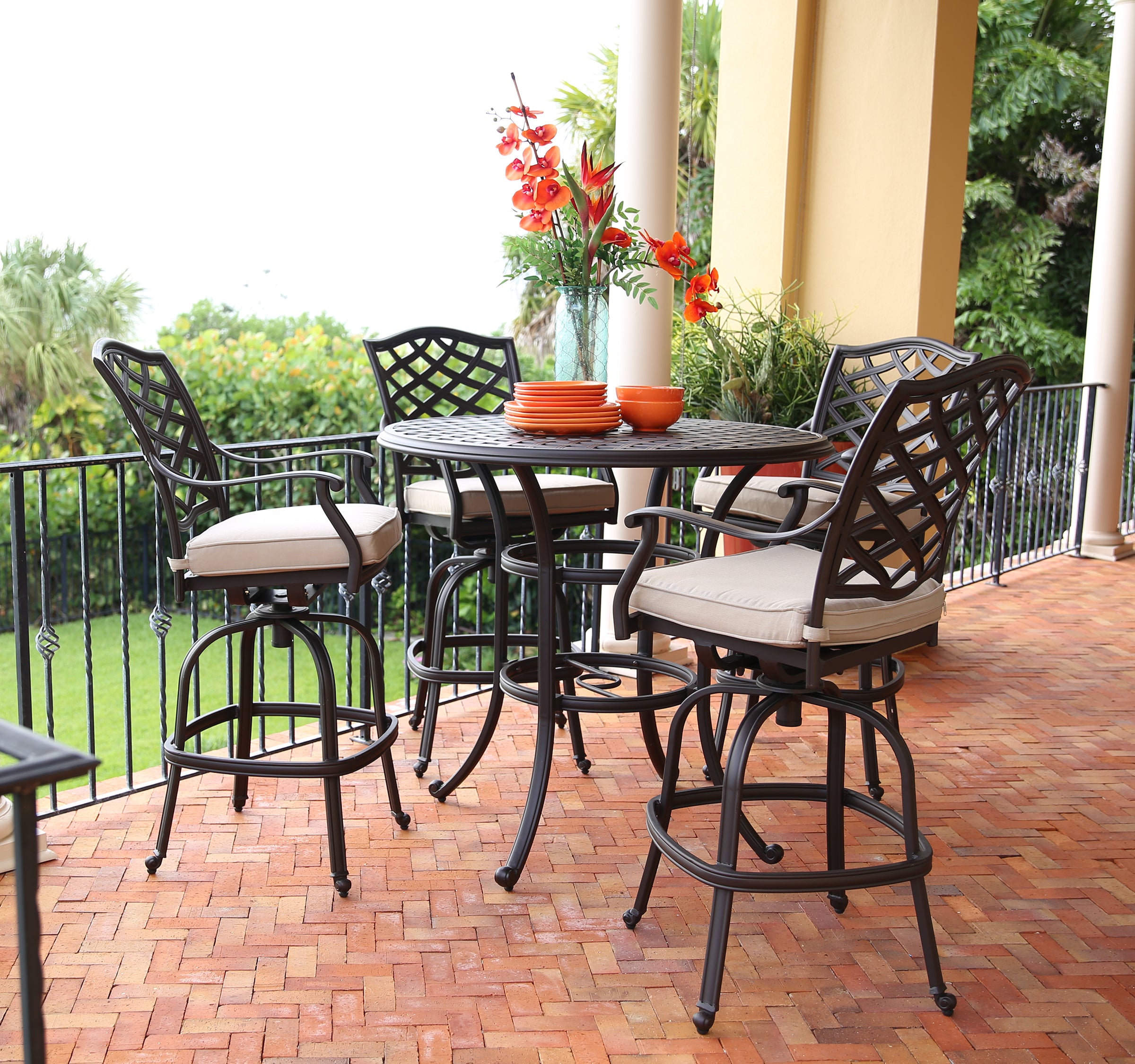 patio bar set 5 piece